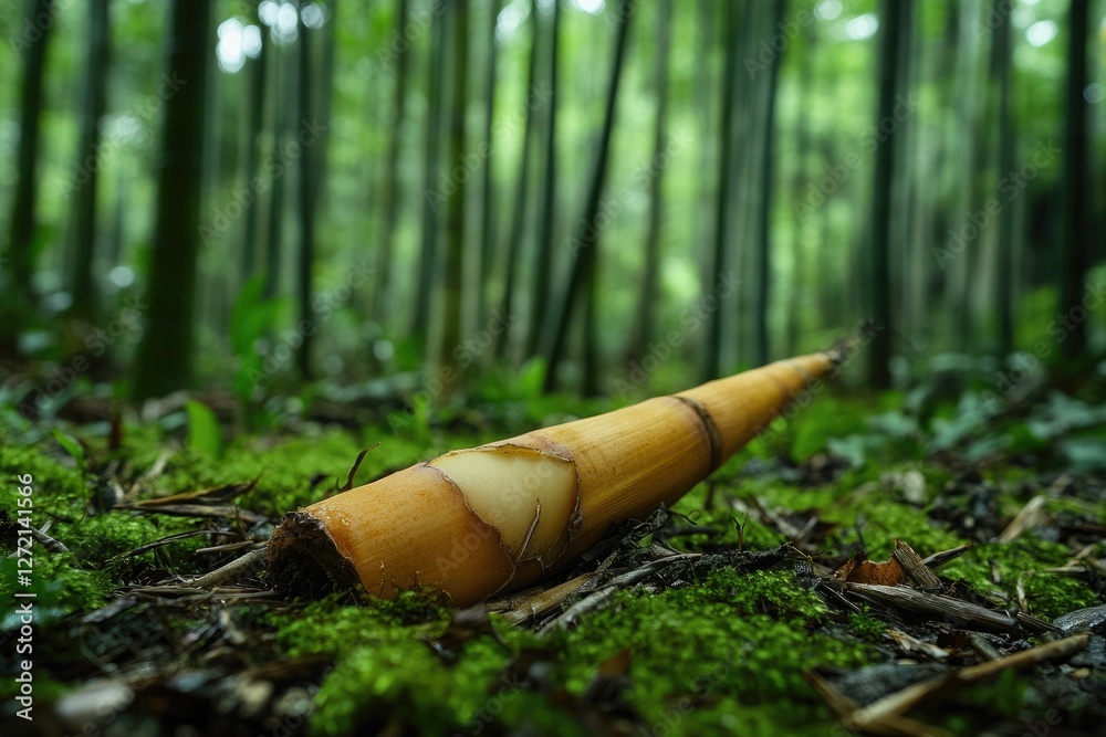 bamboo shoots with skin clinging to them are emerging from the ground in the picture bamboo shoots with skin clinging to them are emerging from the ground in the picture