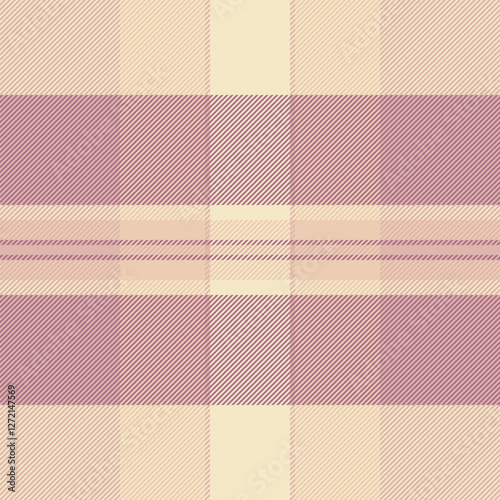 Random background plaid pattern, size tartan fabric textile. Invite check vector texture seamless in light and pink colors.