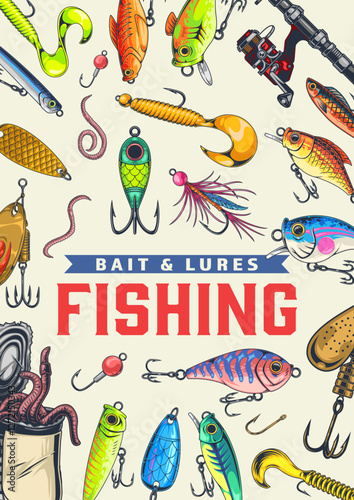 Distinctive fishing lures and bait designs