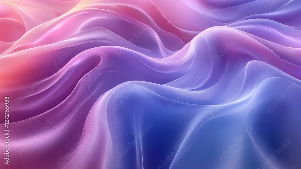 Obraz premium Colorful Soft Fabric Texture in Flowing Motion with Light Effects