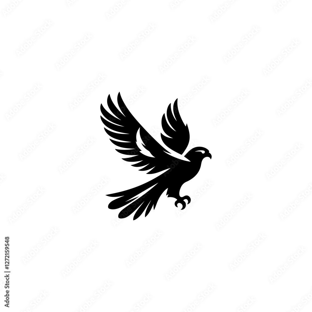 Black bird vector design Black bird vector design