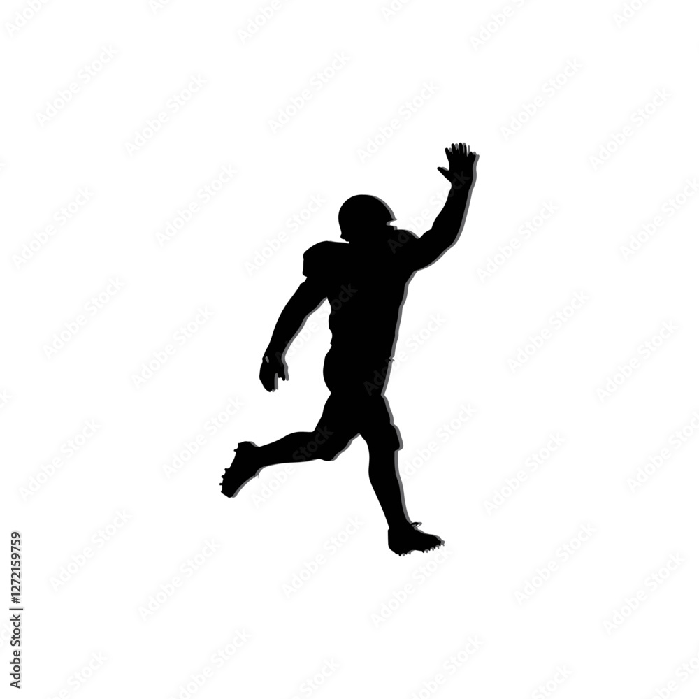 Powerful man silhouttee design Powerful man silhouttee design