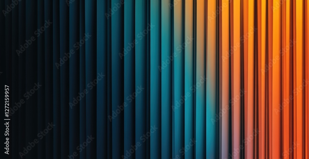Obraz premium Abstract gradient background with vertical blended blue and orange hues creating a modern and dynamic design
