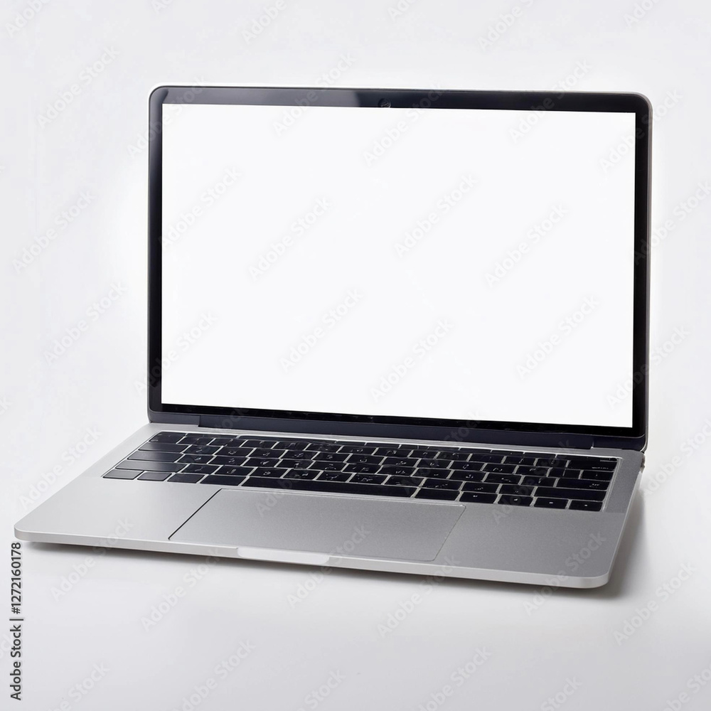 un monitor de computadora notebook con monitor pantalla en blanco, aislado, sobre fondo blanco un monitor de computadora notebook con monitor pantalla en blanco, aislado, sobre fondo blanco