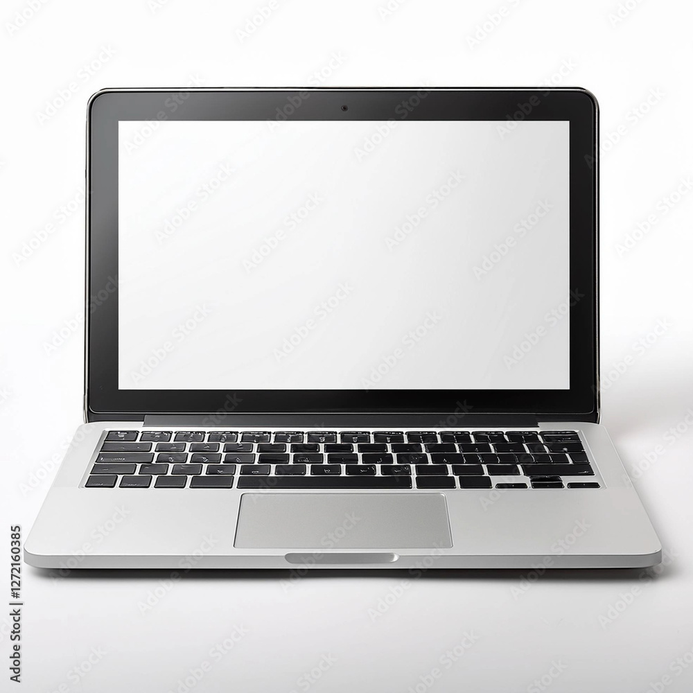 un monitor de computadora notebook con monitor pantalla en blanco, aislado, sobre fondo blanco un monitor de computadora notebook con monitor pantalla en blanco, aislado, sobre fondo blanco