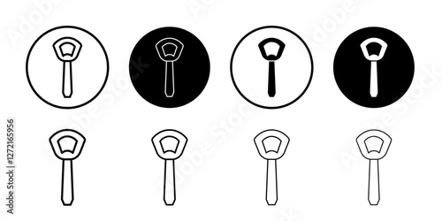 bottle opener icon Simple outline vector logo