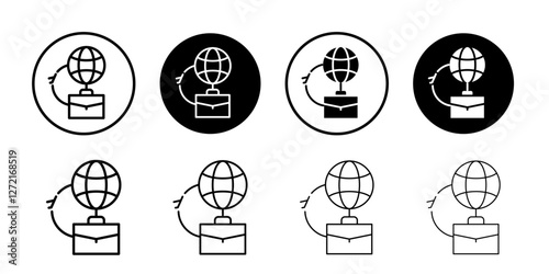 MICE tourism icon Simple outline vector logo