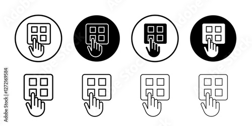 select element icon Simple outline vector logo