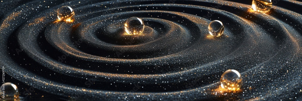 Zen Gardens Reimagined, Spiral Patterns in Futuristic Design