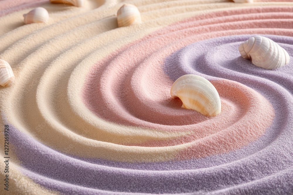 Zen Gardens Reimagined, Spiral Patterns in Futuristic Design