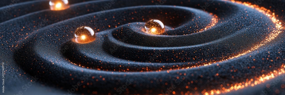 Zen Gardens Reimagined, Spiral Patterns in Futuristic Design