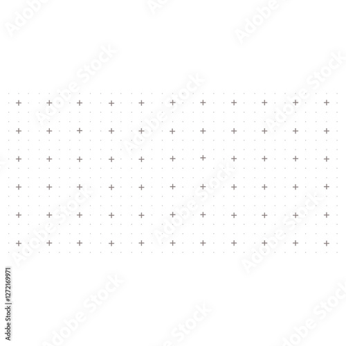 Abstract grid background with lines and dots. Black grid for motion graphic, VFX tracking markers and video effects. Vector