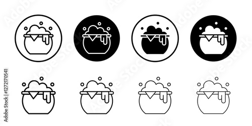 Water soak icon Simple outline vector logo