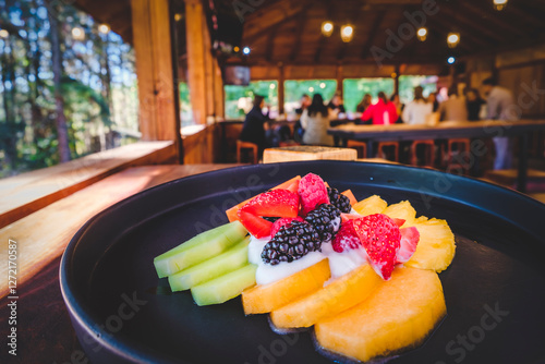 Desayuno ligero, frutas 