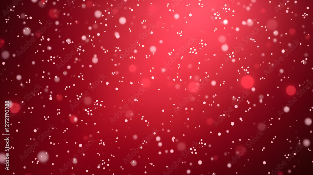 Falling white snowflakes and glitters on shiny gradient Falling white snowflakes and glitters on shiny gradient