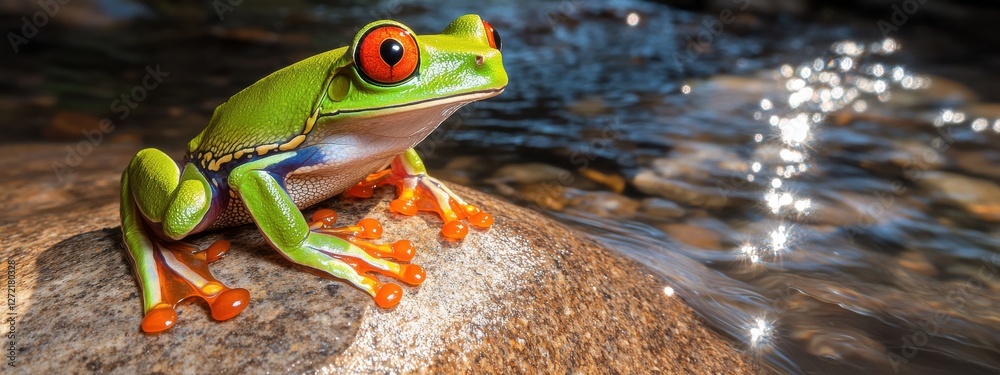 Red-Eyed Tree Frog, Nature’s Vibrant Palette