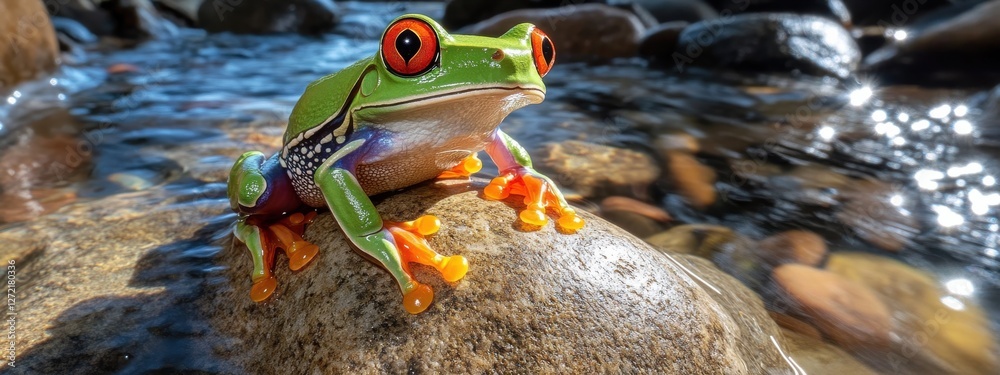 Red-Eyed Tree Frog, Nature’s Vibrant Palette