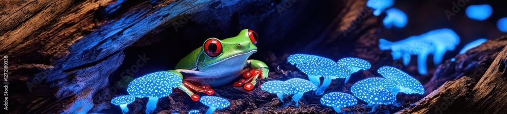 Red-Eyed Tree Frog, Nature’s Vibrant Palette