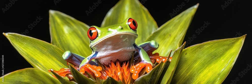 Red-Eyed Tree Frog, Nature’s Vibrant Palette