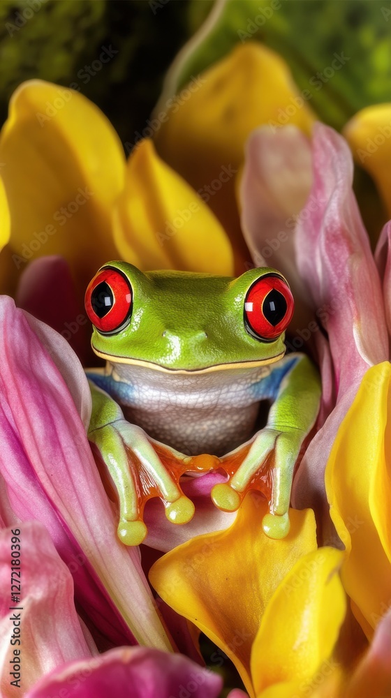 Red-Eyed Tree Frog, Nature’s Vibrant Palette