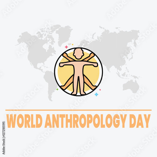 World anthropology day Background Template design for Poster or Banner
