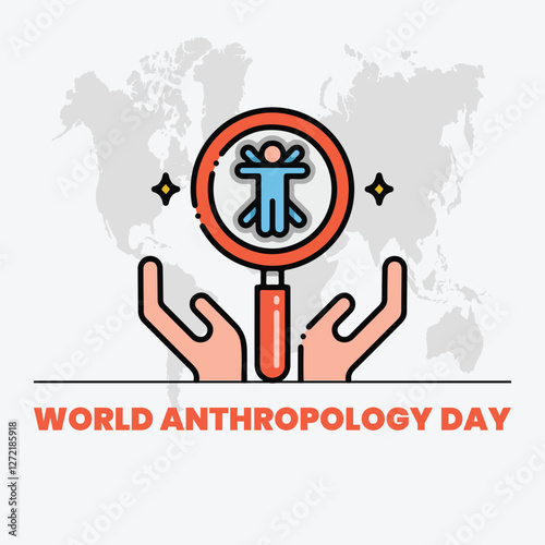 World anthropology day Background Template design for Poster or Banner