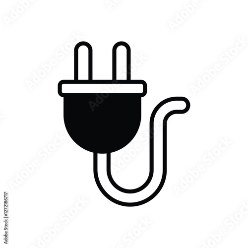 Electro Cable icons vector stock illustration.