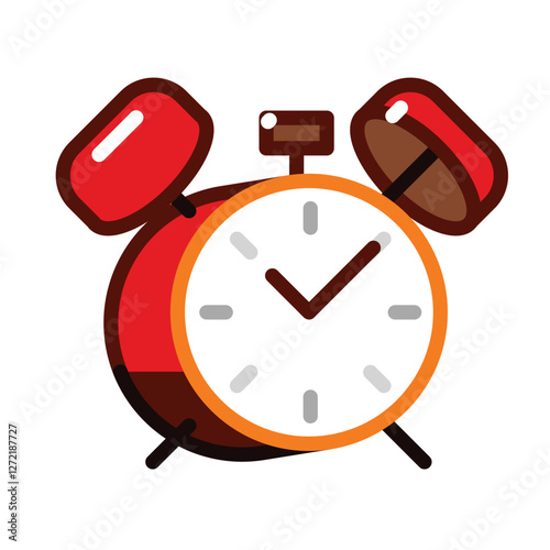 Alarm clock emoji sticker illustration