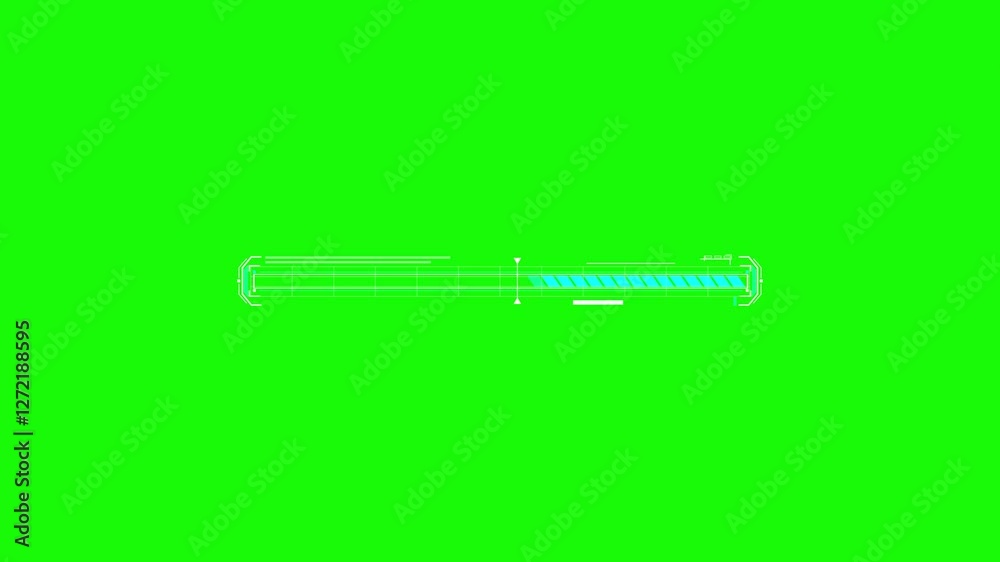 Electric Car Charging HUD Animation on Green Screen - Battery Progress Indicator for Eco-Friendly Future!