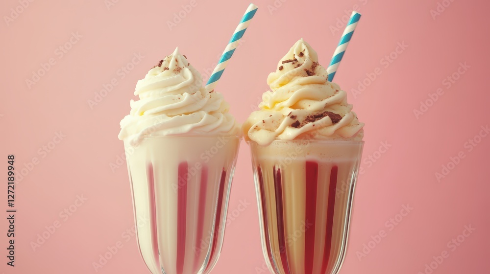custom made wallpaper toronto digitalRetro diner milkshakes with striped straws