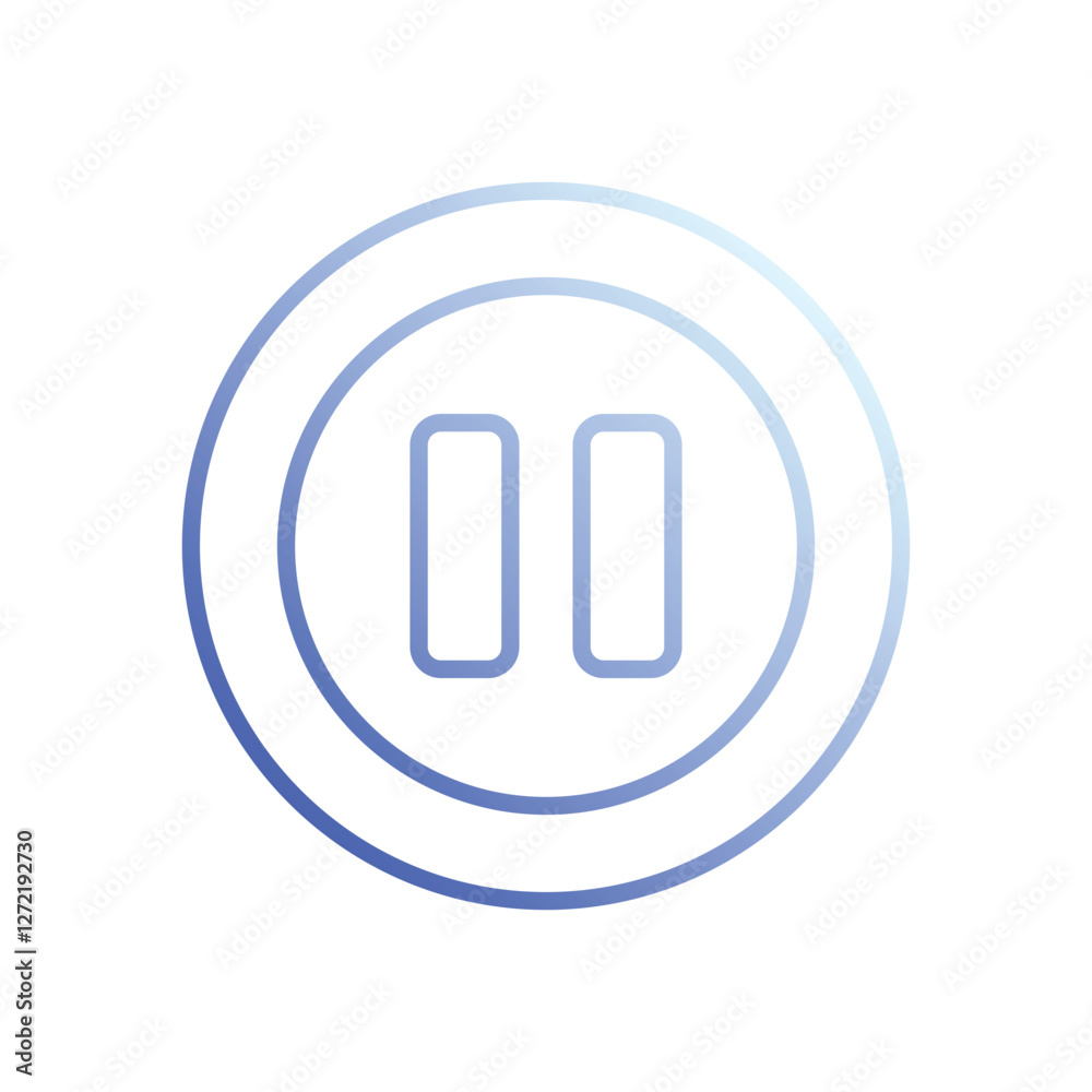 Pause icons vector stock illustration. Pause icons vector stock illustration.
