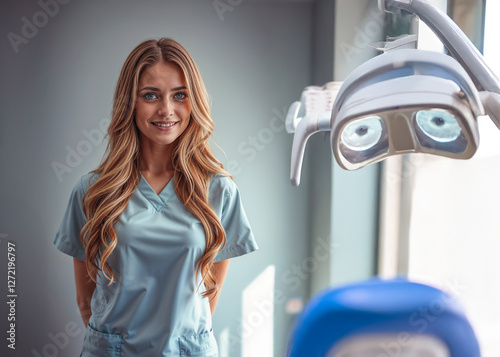 An image of a Dental Hygienist in her clinic