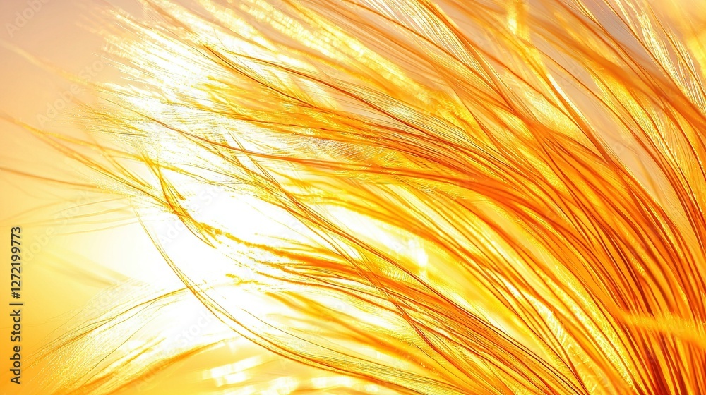 A close-up photo of a field of grass, with the sun in the background and blurred grass in the foreground A close-up photo of a field of grass, with the sun in the background and blurred grass in the foreground