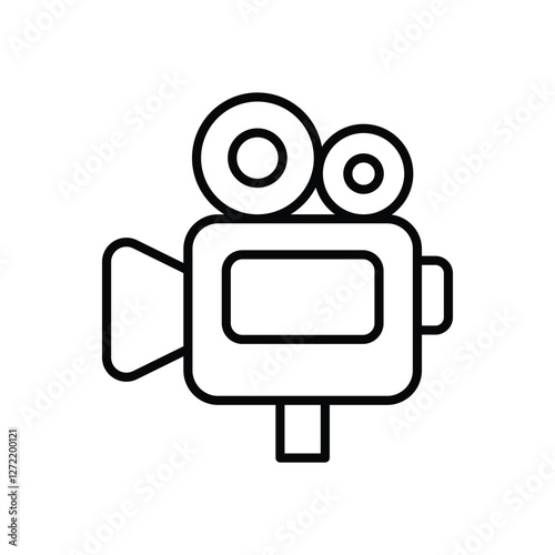 Video Camera icons vector stock illustration.