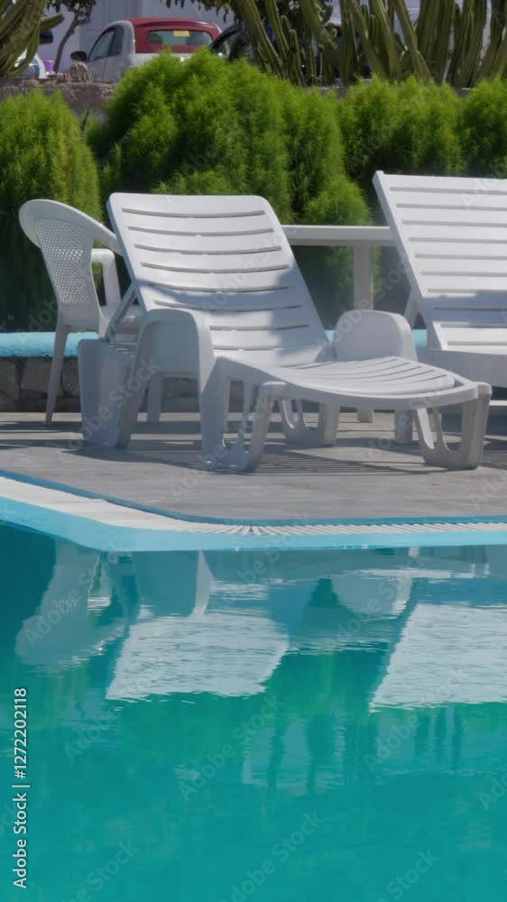 Warm day by the pool during a hot summer in Greece. Warm day by the pool during a hot summer in Greece.