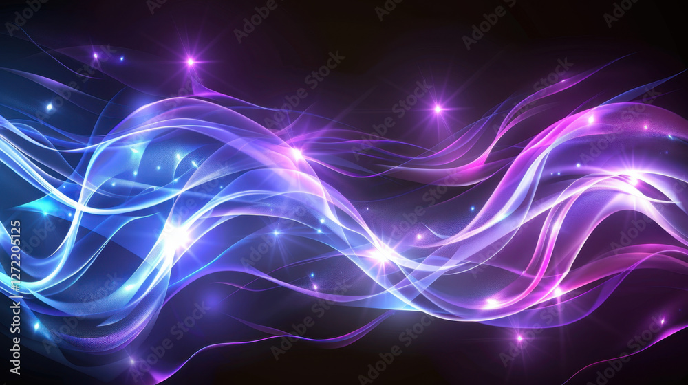 Colorful abstract waves with glowing lights create vibrant background, perfect for digital art or design projects. blend of blue and pink hues adds dynamic feel Colorful abstract waves with glowing lights create vibrant background, perfect for digital art or design projects. blend of blue and pink hues adds dynamic feel