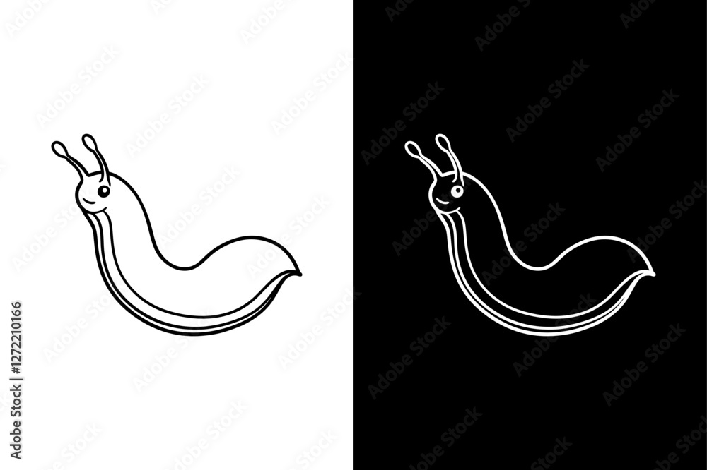 Fototapeta premium Slug icon vector on White Background ,Vector Art Illustration on white background.