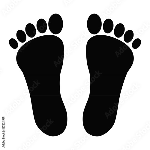 silhouette feet