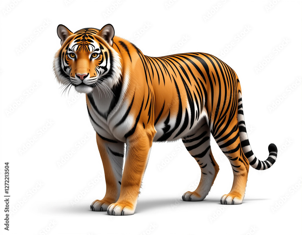 Naklejka premium Striped Majesty: Tiger