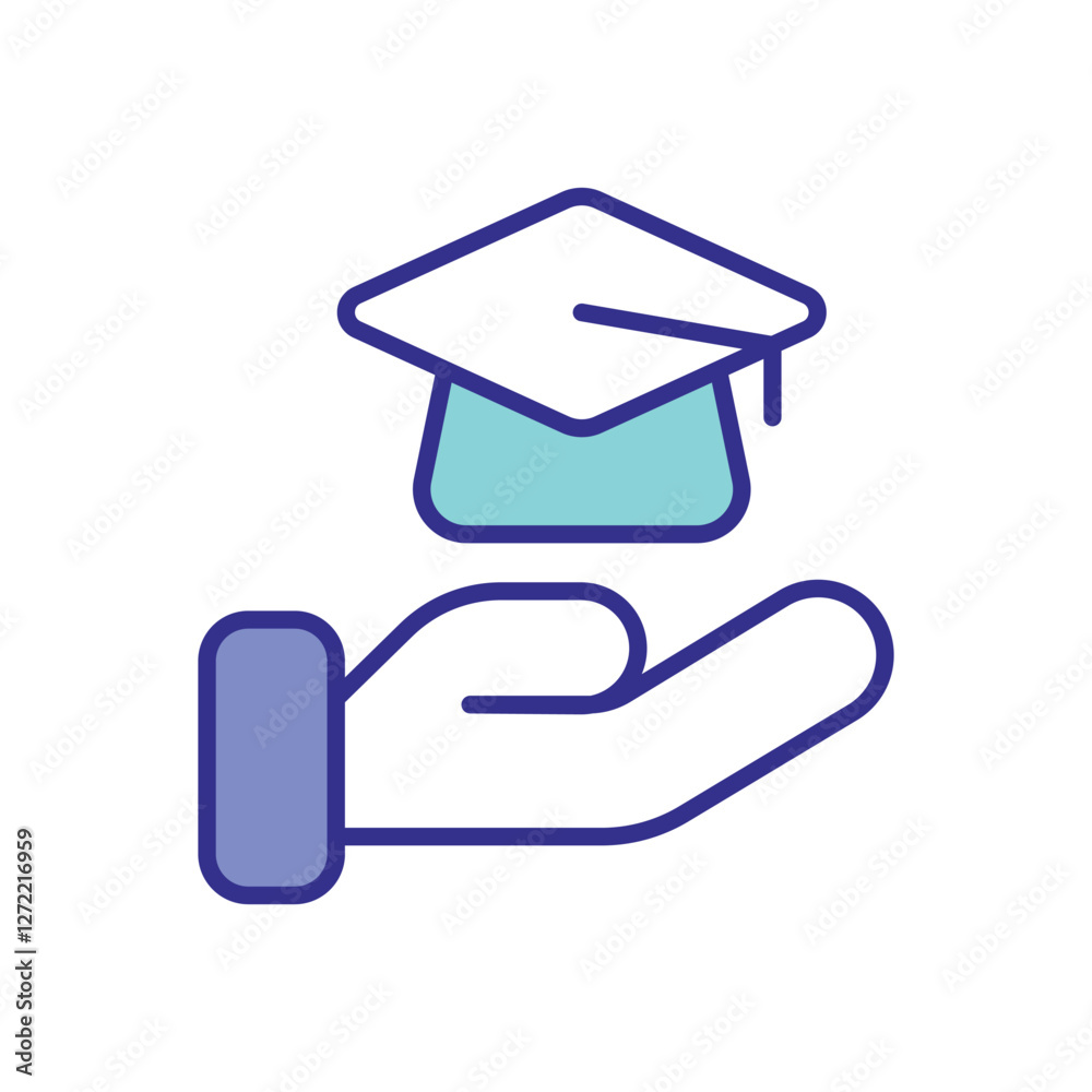 Education icon vector stock illustration Education icon vector stock illustration