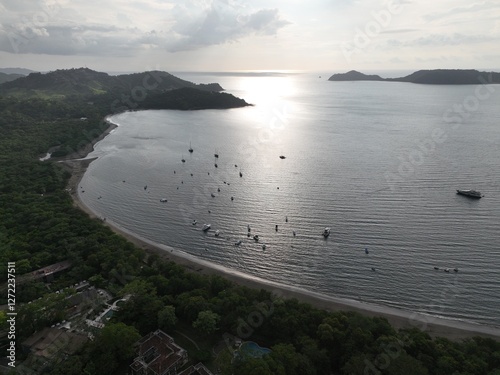 Coco, Costa Rica: Aerial View of Boats photo