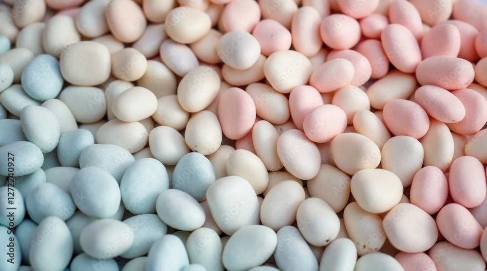 Sweet Pastel Jordan Almonds Arranged in Gradient Pattern Sweet Pastel Jordan Almonds Arranged in Gradient Pattern