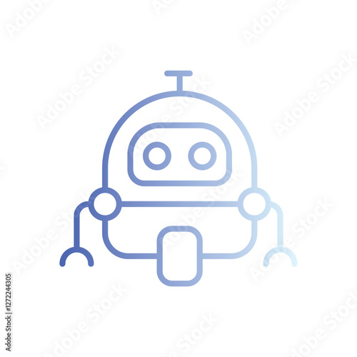 Robotics icon vector stock illustration