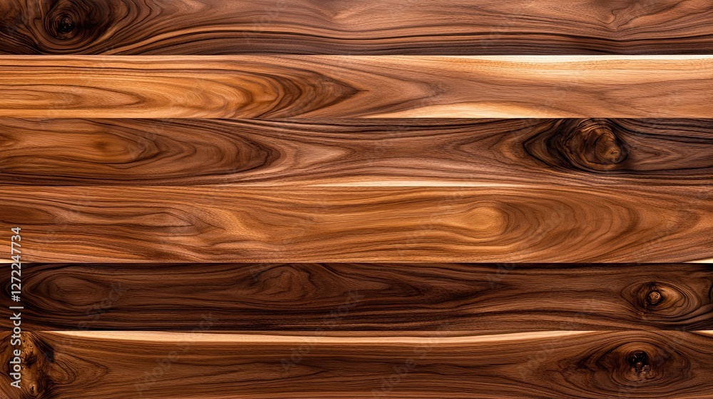 Rich Brown Wood Grain Planks Horizontal Texture Rich Brown Wood Grain Planks Horizontal Texture