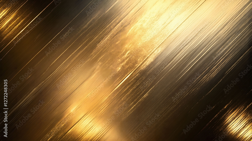 Brushed and shiny golden wall banner Brushed and shiny golden wall banner