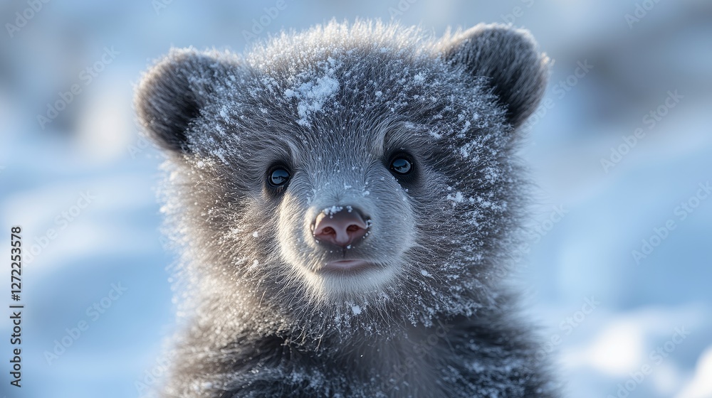 Obraz premium bear close up with copy space