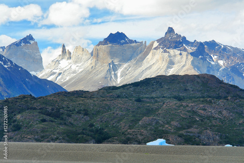 Torres del Paine National Park national park  in southern Chilean Patagonia
