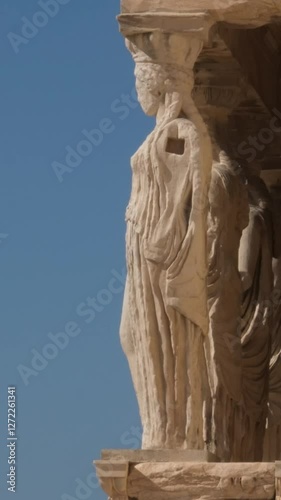 caryatid acropolis Porch of the Caryatids at the Erechtheion, Athens, Greece