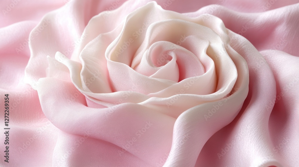 Pink fondant rose closeup, soft background, cake decoration Pink fondant rose closeup, soft background, cake decoration