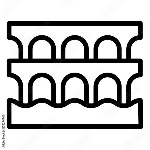 Aqueduct bridge blending architecture and irrigation for water transportation